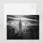 B&W New York Briefkaart (Voorkant / Achterkant)