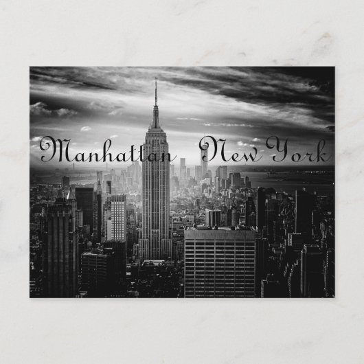 B&W New York Briefkaart (Voorkant)