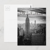 B&W New York Briefkaart (Voorkant / Achterkant)