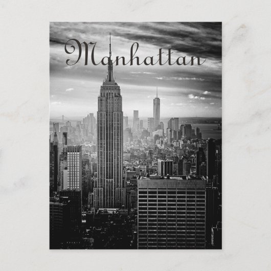B&W New York Briefkaart (Voorkant)