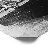   B&W-nostalgische cruiseschepen Tinanic-foto Poster (Hoek)