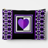 B&W paarse harten kloppen Etui (Voorkant)