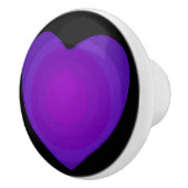 B&W Paarse harten met keramische knop (Rechts)