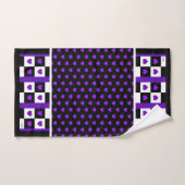 B&W Paarse harten slaan Bad Handdoek (Handdoek)