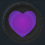 B&W Paarse harten slaan Papieren Bordje<br><div class="desc">💜 zoals mijn eigen hart: Paarse harten slaan op tussen de 7 Amazing Global Artists uit Zuid-Korea (die een beroemde K-pop band vormen) en hun leger van Vans in een Paarse wereld 💜 Hier is ZWART en/of WHITE collectie: de twee kleuren van ieders gemoedstoestand: licht of schaduw.</div>