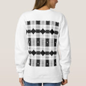 B&W Paarse harten slaan Trui (Achterkant)