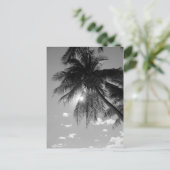 B&W palm Briefkaart (Staand voorkant)