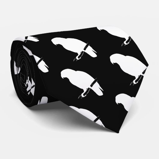 B&W Parrot Stropdas (Opgerold)