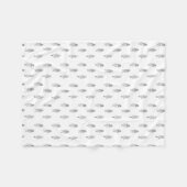 B&W  patroon meisjes Delinieator 1899 Fleece Deken (Voorkant (Horizontaal))