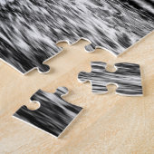 B&W pier bij zonsopgang, Californië Legpuzzel (Zijkant)