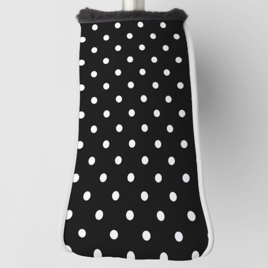 B&W-pokadots Golfheadcover (Draai 90)