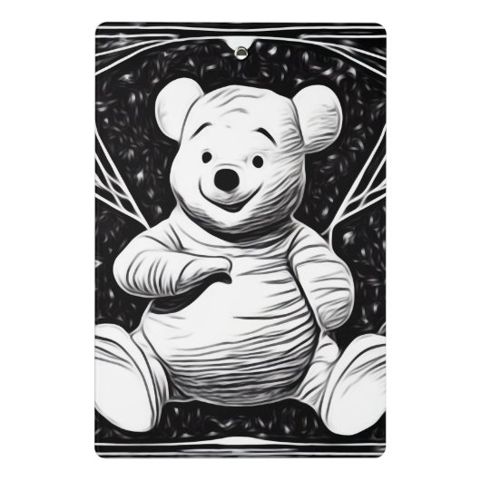B&W Pooh Mini Klembord (Achterkant)