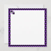 B&W Purple Hearts Beating Kaart (Achterkant)