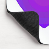 B&W Purple Hearts Beating Muismat (Hoek)