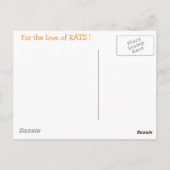 B&W RATS collage Briefkaart (Achterkant)