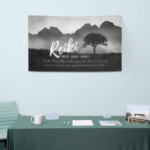 B&W Reiki Master Yoga Mediation instructeur Citate Spandoek (Beurs)