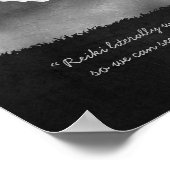 B&W Reiki Master Yoga Meditatie-instructeur Citate Poster (Hoek)