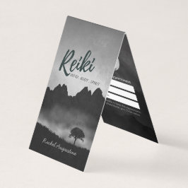 B&W Reiki Yoga-instructeur Prijslijst Aanwijzing Visitekaartje