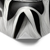 B&W Retro Rocket Poster (Hoek)