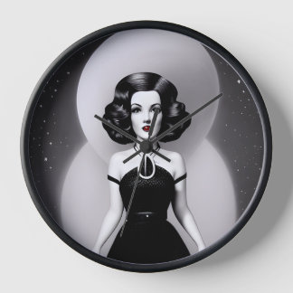 B&W Retro Sci-fi Woman