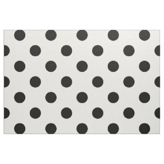 B&W Retro Stippenpatroon Stof
