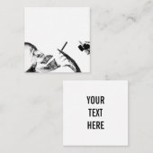 B&W Röntgenschoeisel met roken Contactkaartje (Voorkant / Achterkant)