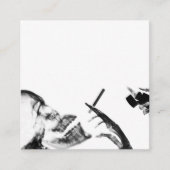 B&W Röntgenschoeisel met roken Contactkaartje (Voorkant)