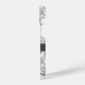 B&W-Roos voor ventilatortuin iPhone Hoesje (Linkerkant)