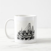 B&W San Francisco California Koffiemok (Links)