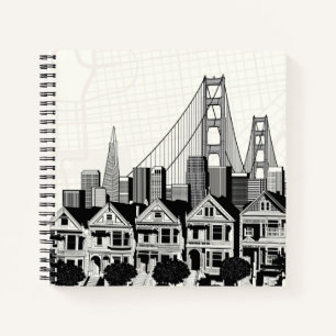 B&W San Francisco California Notitieboek