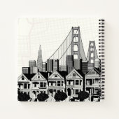 B&W San Francisco California Notitieboek (Achterkant)
