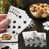 B&W San Francisco California Pokerkaarten (Insitu)