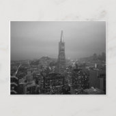 B&W San Francisco Downtown Briefkaart (Voorkant)