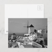 B&W Santorini 3 Briefkaart (Voorkant / Achterkant)