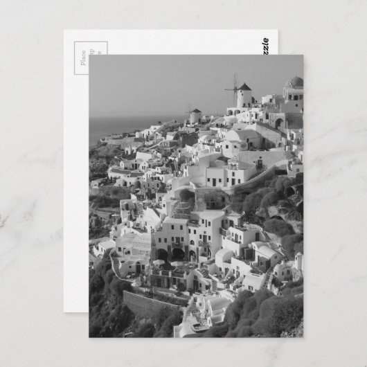 B&W Santorini 5 Briefkaart (Voorkant / Achterkant)