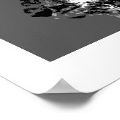 B&W Siberian Tiger Pop Art Poster afdrukken (Hoek)