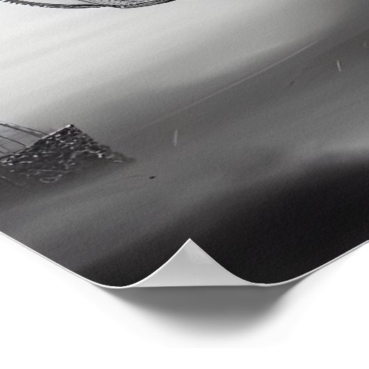 B&W Steampunk Robot Bird Poster (Hoek)