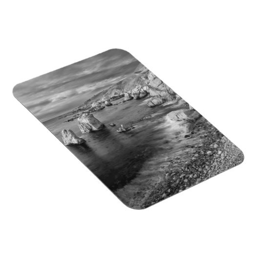 B&W-strandkustlijn, Californië Magneet (Rechterzijde)