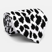 B&W-Stropdas van het luipatroon Stropdas (Opgerold)