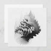 B&W Surreal Optical Illusion Abstract Tree Kaart (Voorkant / Achterkant)