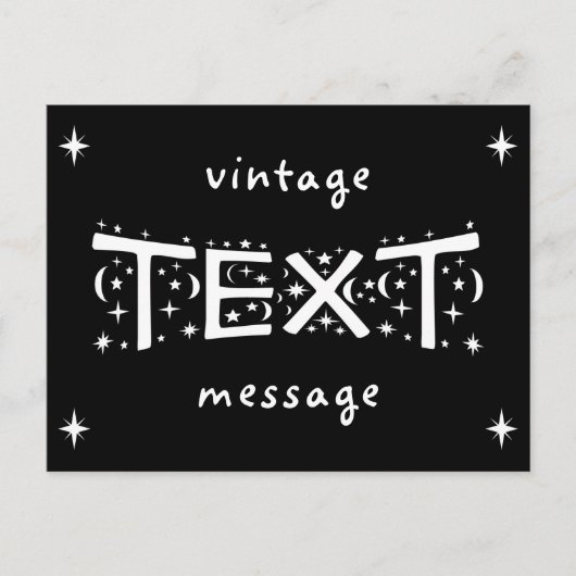  B&W Tekstbericht Briefkaart (Voorkant)