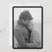 B/W The Two of Us B/W Photo Save the Date (Achterkant)