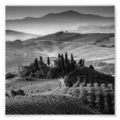 B&W Toscane Foto Afdruk (Voorkant)