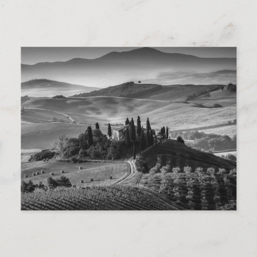 B&W Toscanië Briefkaart (Voorkant)