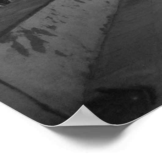 B&W-tuin Poster (Hoek)