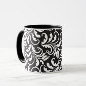 B&W tulpen Mok (Voorkant links)