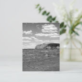 B&W Uluru 2 Briefkaart (Staand voorkant)