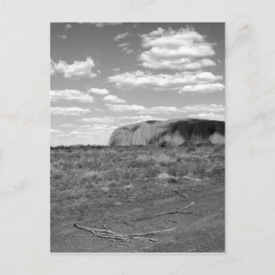 B&W Uluru 2 Briefkaart