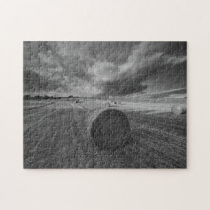 B&W-veld voor gerst Legpuzzel