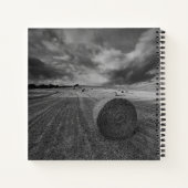 B&W-veld voor gerst Notitieboek (Achterkant)